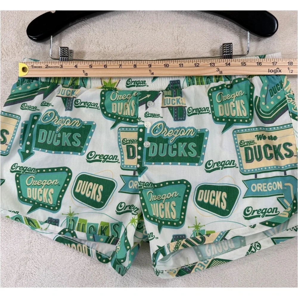 Concepts Sport Oregon Ducks Sleep Shorts Mens Large Green Retro Neon Sign Boxer